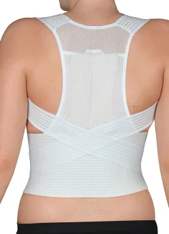 New HYDAS Geradehalter mit Stützgürtel WEISS