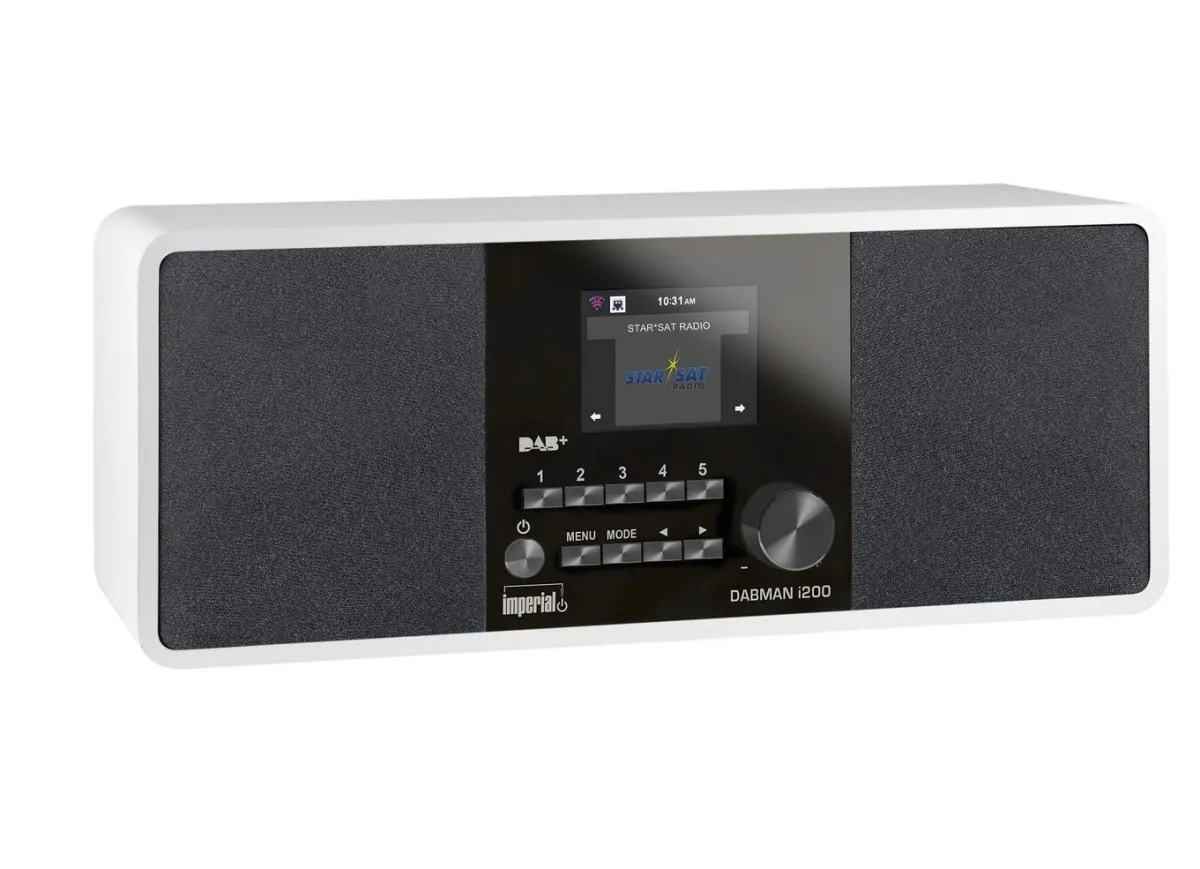 New BADER Imperial Dabman i200 Digital-Radio WEISS