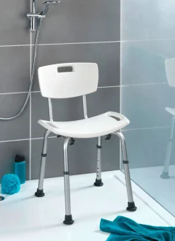 Sale BADER 2-in-1 Badestuhl/-hocker für sicheres Baden und Duschen WEISS