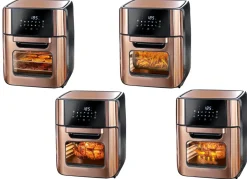 BADER 10-in-1 Heißluft-Fritteuse SCHWARZ-ROSÉGOLD