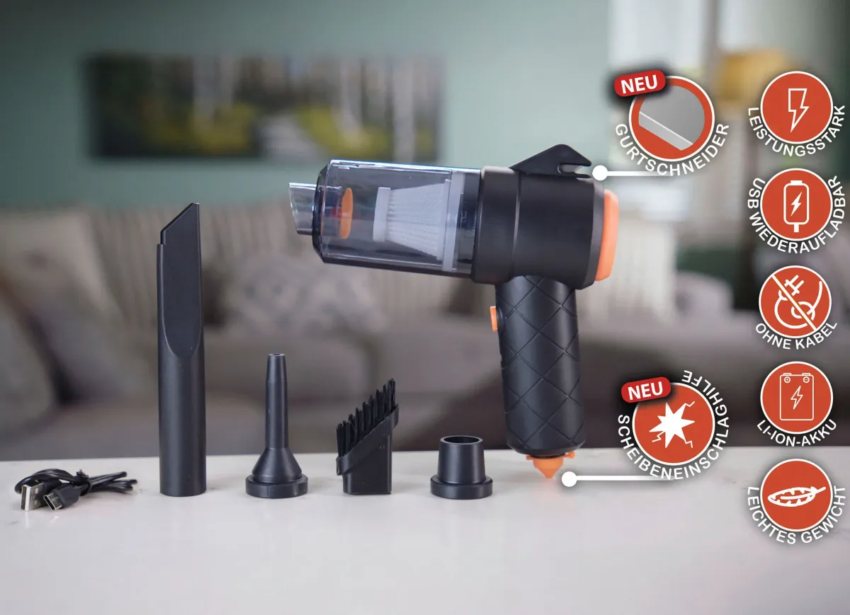 Discount BADER 2-in-1 Mini-Akku-Handstaubsauger "STARLYF CLEAN ALL VAC" DUNKELGRAU
