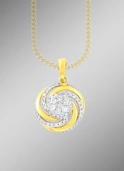 New BADER Interessanter Anhänger mit 7 Brillanten und 56 Diamanten