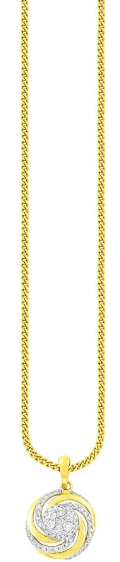 New BADER Interessanter Anhänger mit 7 Brillanten und 56 Diamanten