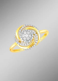 Best BADER Interessanter Damenring mit 7 Brillanten und 49 Diamanten