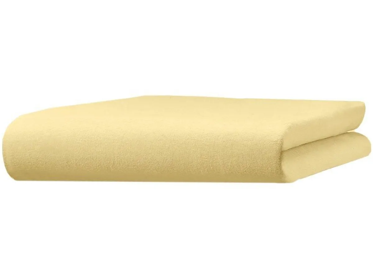 BADER irisette Mako-Jersey-Spannbetttuch GELB
