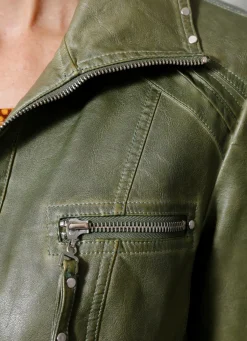 Clearance BADER Jacke aus Lederimitat GRÜN