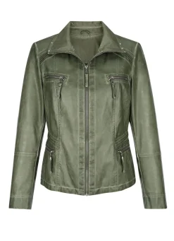 Clearance BADER Jacke aus Lederimitat GRÜN