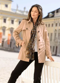 Hot BADER Jacke in Trench-Optik CAMEL