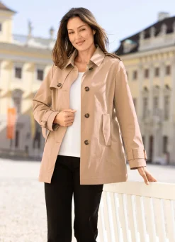 Hot BADER Jacke in Trench-Optik CAMEL