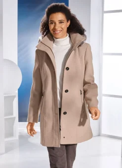 New BADER Jacke mit abnehmbarem Kubstpelz-Besatz KORK
