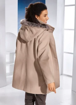New BADER Jacke mit abnehmbarem Kubstpelz-Besatz KORK