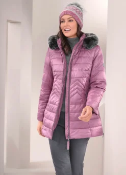 Discount BADER Jacke mit abnehmbarem Kunstpelz-Besatz KROKUS