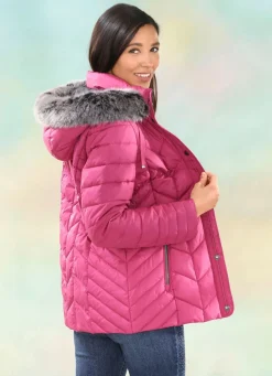 Sale BADER Jacke mit abnehmbarer Kapuze FUCHSIA