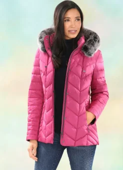 Sale BADER Jacke mit abnehmbarer Kapuze FUCHSIA