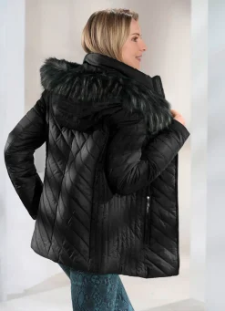 Online BADER Jacke mit abnehmbarer Kapuze SCHWARZ