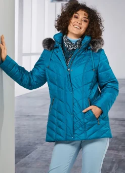 Clearance BADER Jacke mit abnehmbarer Kapuze PETROL