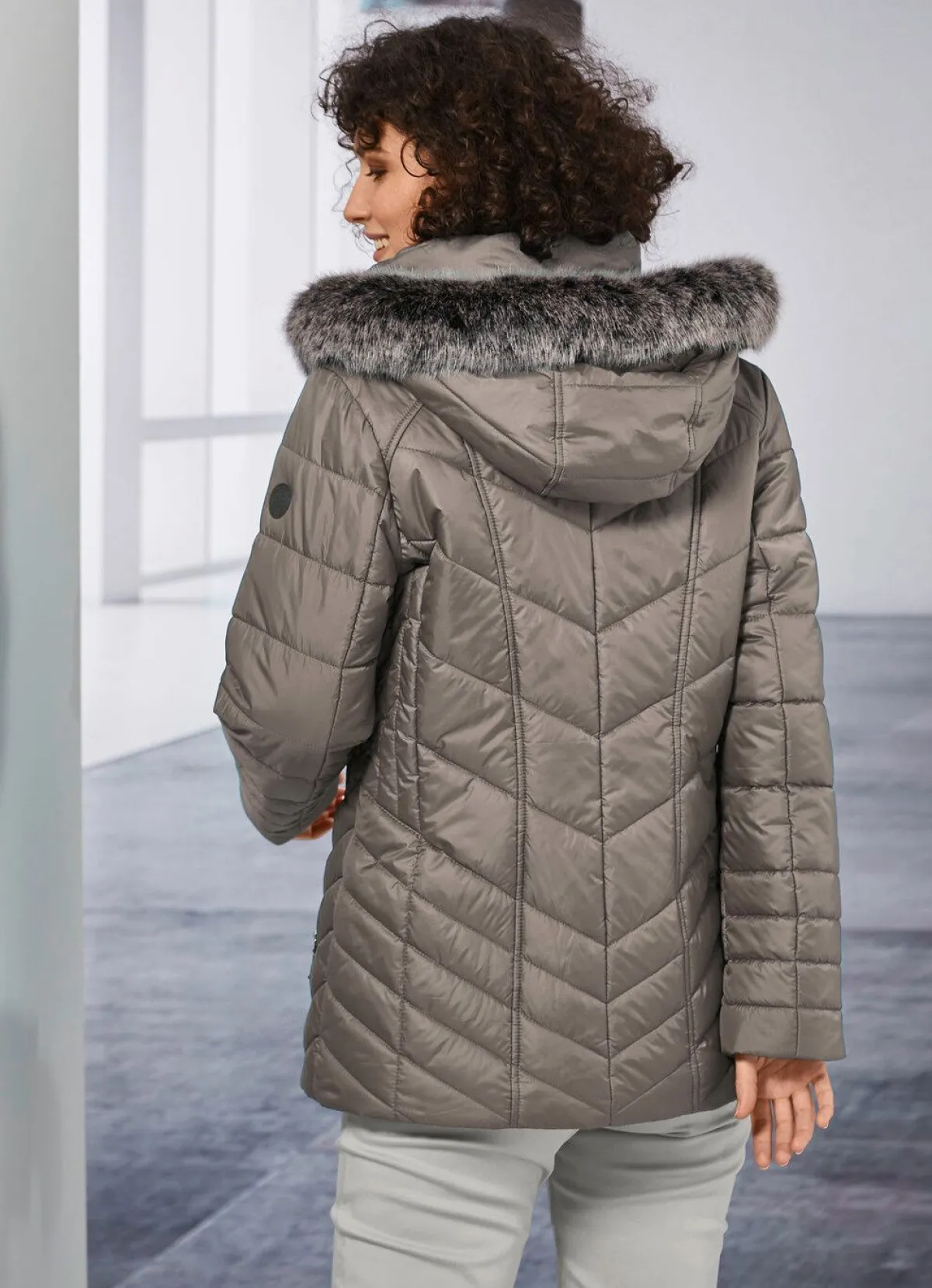 New BADER Jacke mit abnehmbarer Kapuze KIESEL