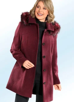 Sale BADER Jacke mit abnehmbarer Kapuze WEINROT