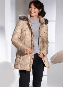 Hot BADER Jacke mit abnehmbarer Kapuze SAND
