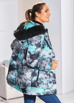 Sale BADER Jacke mit abnehmbarer Kapuze SCHWARZ-BUNT