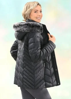 Best BADER Jacke mit abnehmbarer Kapuze SCHWARZ