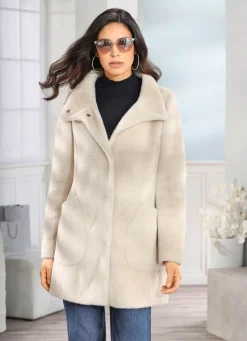 Outlet BADER Jacke mit aparter Kragenlösung BEIGE