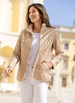 Online BADER Jacke mit dekorativer Stickereizier BEIGE