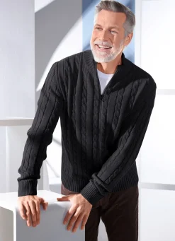 Best BADER Jacke mit durchgehendem Reißverschluss in 5 Farben SCHWARZ