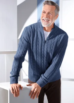 Sale BADER Jacke mit durchgehendem Reißverschluss in 5 Farben JEANSBLAU