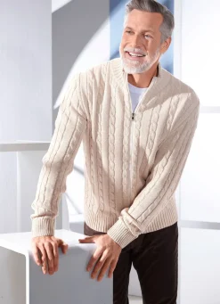 Discount BADER Jacke mit durchgehendem Reißverschluss in 5 Farben BEIGE