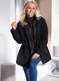 Sale BADER Jacke mit fester Kapuze SCHWARZ