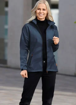 New BADER Jacke mit gebondeter Fleece-Innenausstattung BLAU