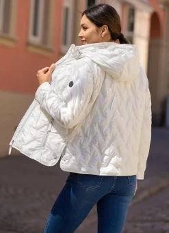 Outlet BADER Jacke mit geklebten Kammern CREME