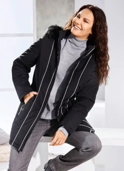 Clearance BADER Jacke mit Kontrastpaspelierungen SCHWARZ