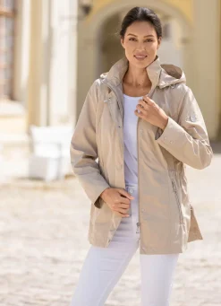 Discount BADER Jacke mit Reißverschluss an den Seitenschlitzen SAND