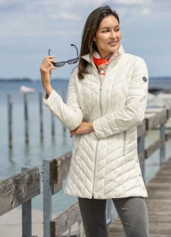Discount BADER Jacke mit Reißverschlussleiste CREME