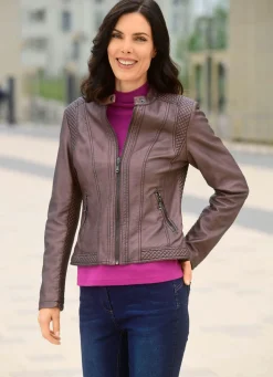 Best BADER Jacke mit Reißverschlussleiste BRONZE