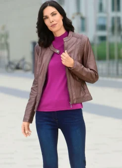 Best BADER Jacke mit Reißverschlussleiste BRONZE