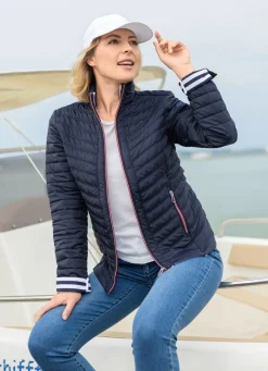 Discount BADER Jacke mit Reißverschlussleiste MARINE