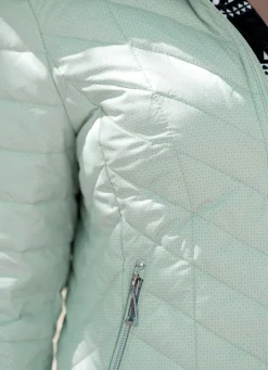 Hot BADER Jacke mit Reißverschlusstaschen MINT-WEISS