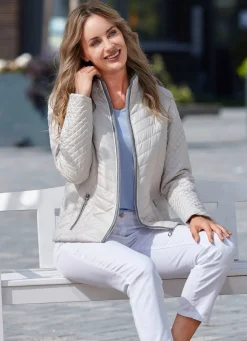 Best BADER Jacke mit Reißverschlusstaschen SAND