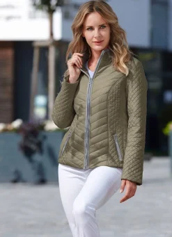 Discount BADER Jacke mit Reißverschlusstaschen KHAKI