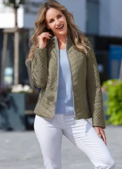 Discount BADER Jacke mit Reißverschlusstaschen KHAKI
