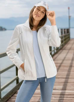 Clearance BADER Jacke mit Reißverschlusstaschen CREME
