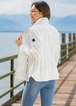 Clearance BADER Jacke mit Reißverschlusstaschen CREME