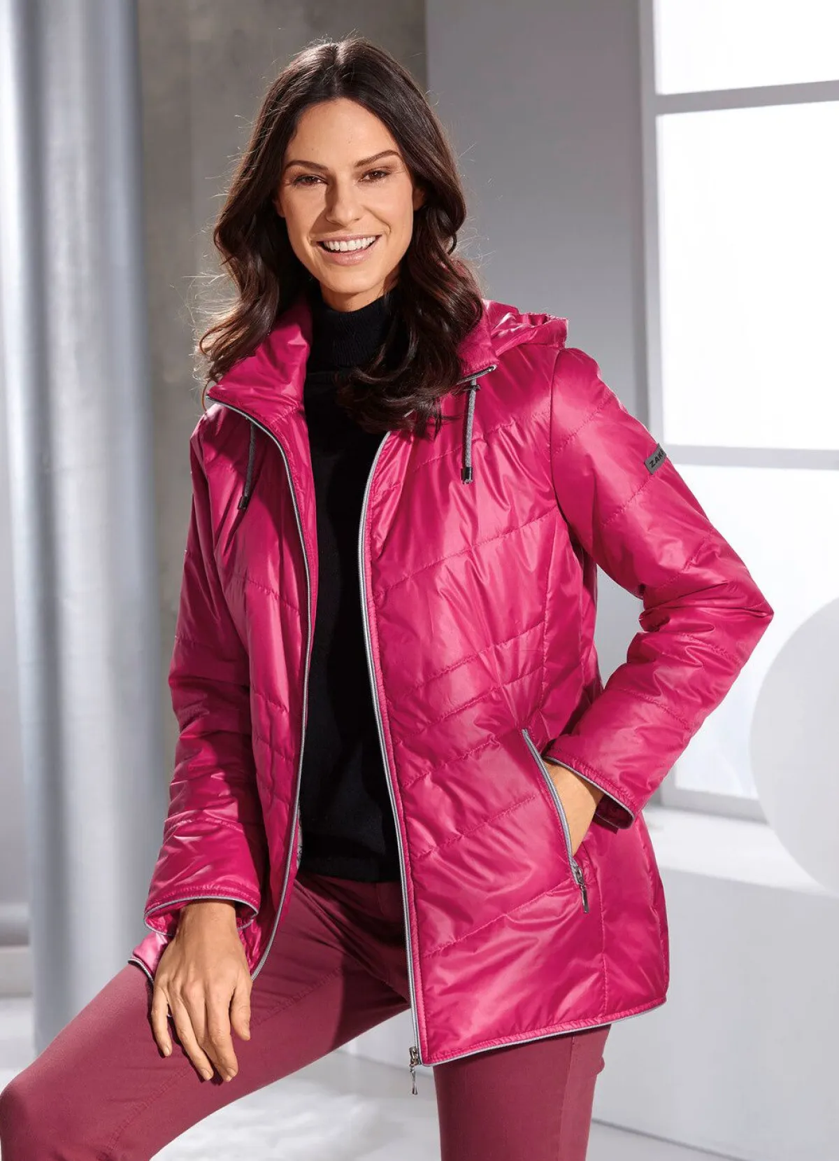 New BADER Jacke mit Reißverschlusstaschen PINK