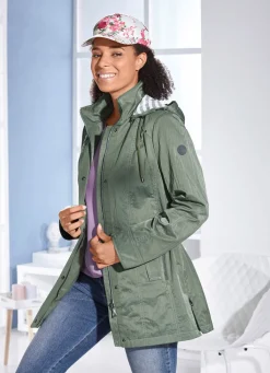 Clearance BADER Jacke mit Schub- und Reißverschlusstaschen OLIV