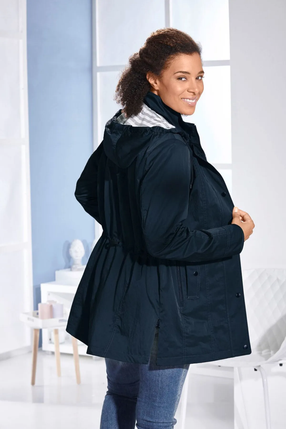 Discount BADER Jacke mit Schub- und Reißverschlusstaschen NAVY