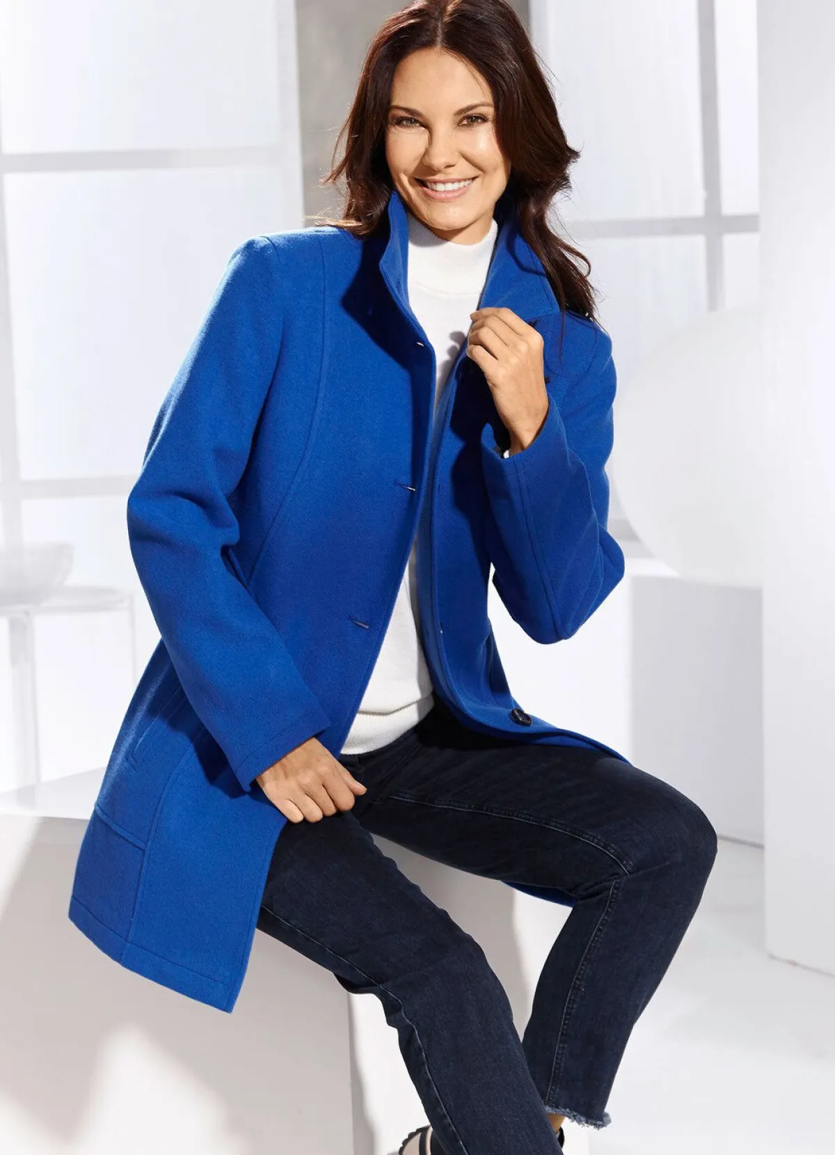 Best BADER Jacke mit Schubtaschen KOBALTBLAU