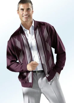 Outlet BADER Jacke mit seitlichen Schubtaschen BORDEAUX